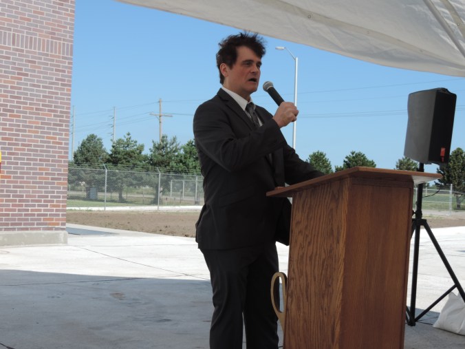 John Collins host ribbon cutting ceremony for the new head work.